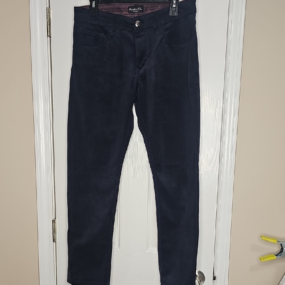 Castello‎ d'Oro Navy Corduroy Pants 33X34